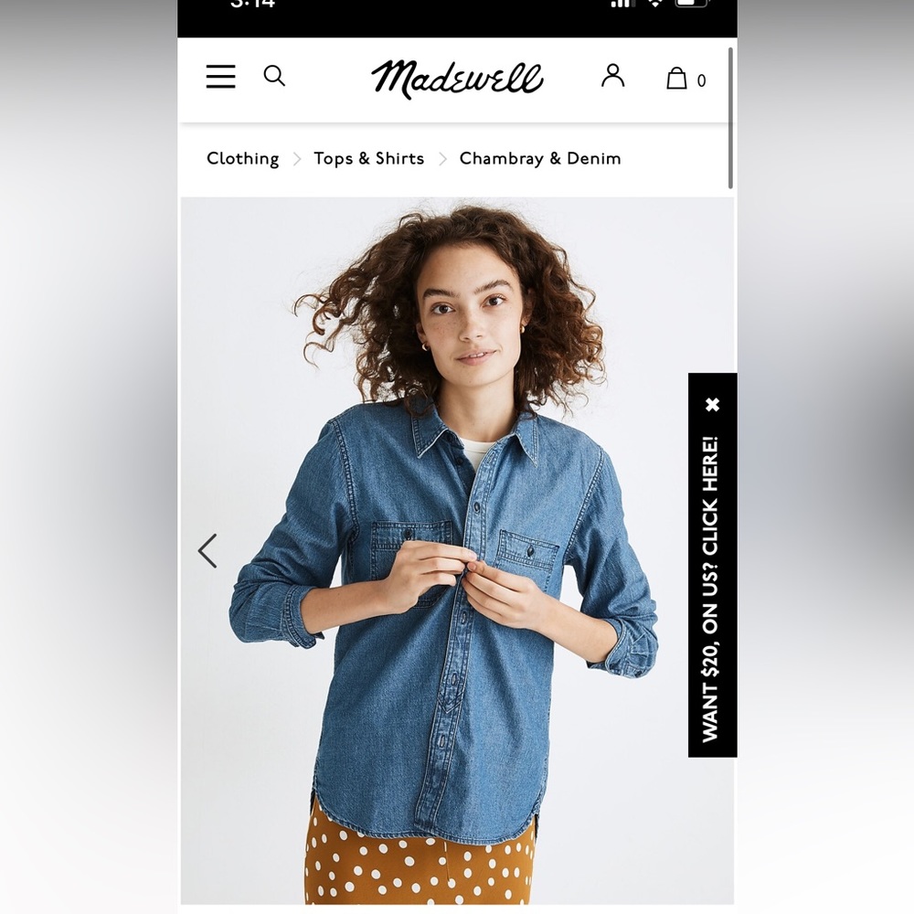 Madewell Jean Shirt